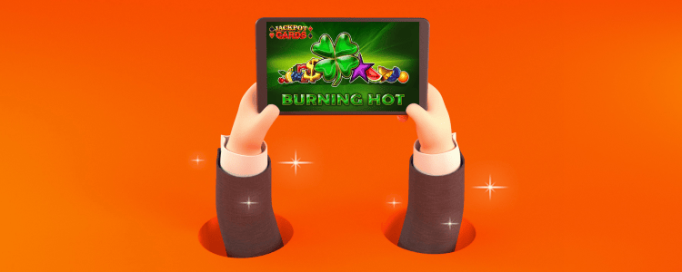 Бонус от 100% до 100 Free Spins за играта Burning Hot на Amusnet - Alphawin.bg