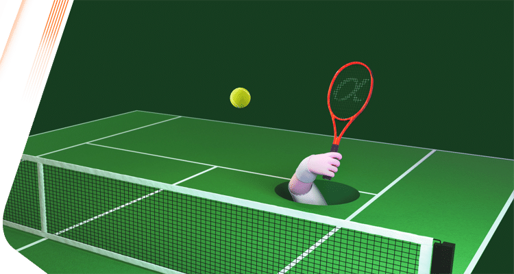 Уимбълдън Уинър - Ранна печалба при 2 сета преднина